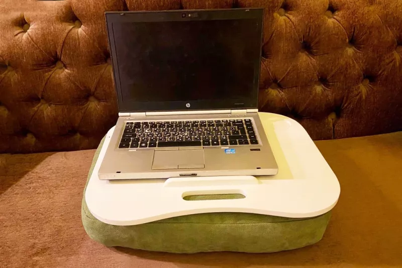 Green Laptop Desk With Cushion