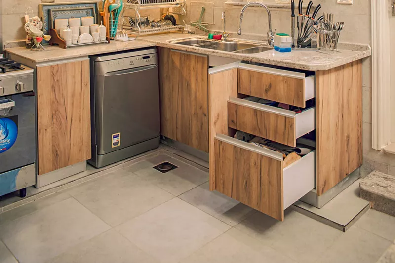 Modern Wooden Acrylic Kitchen