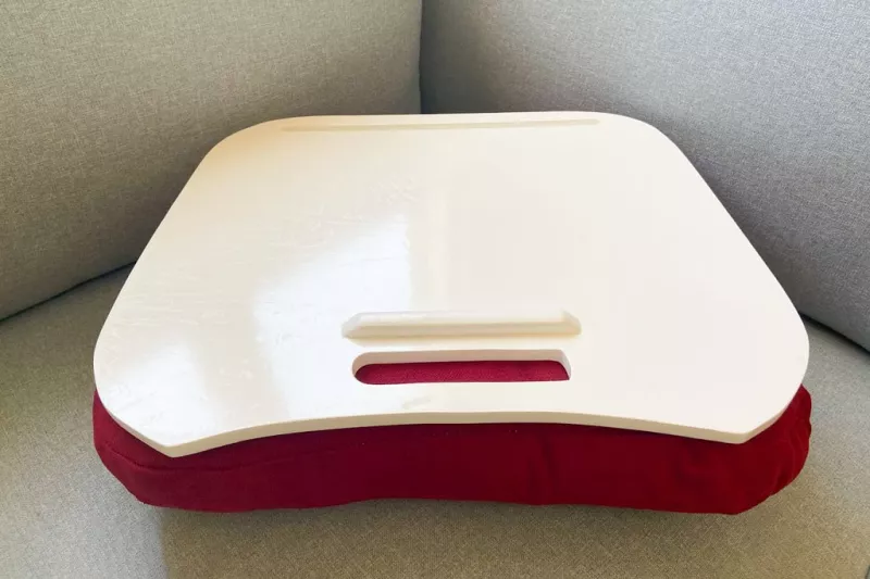 Red Laptop Desk With Cushion