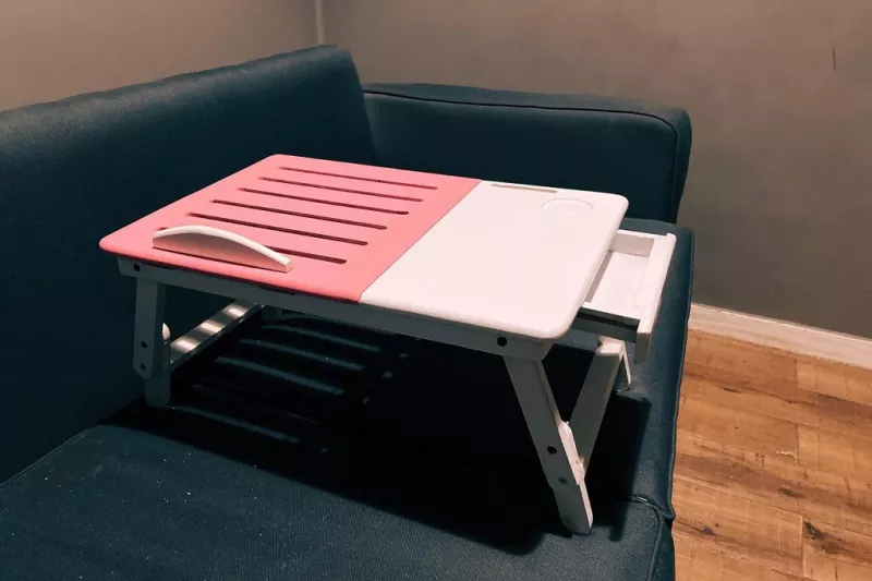 Pink Laptop Bed Table
