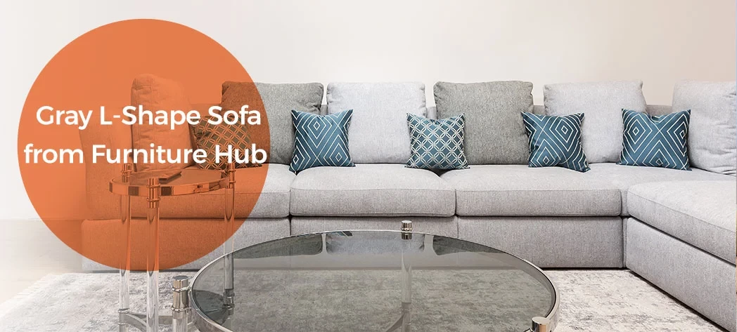 Modern Gray Corner Sofa