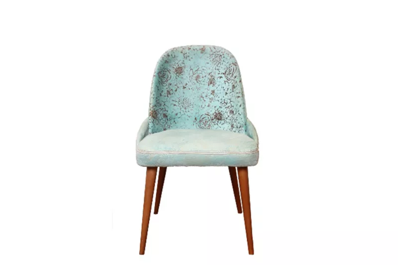 Modern Upholstered Chair Turquoise