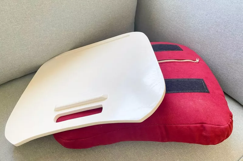 Red Laptop Desk With Cushion