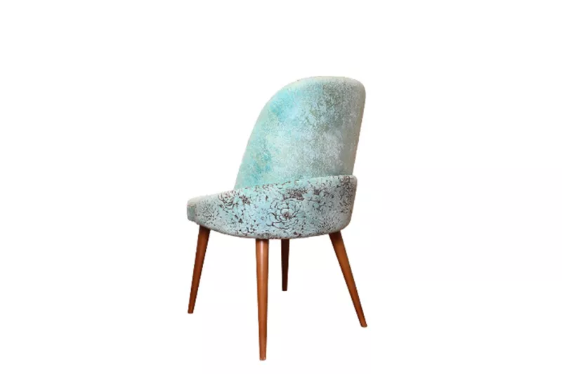 Modern Upholstered Chair Turquoise