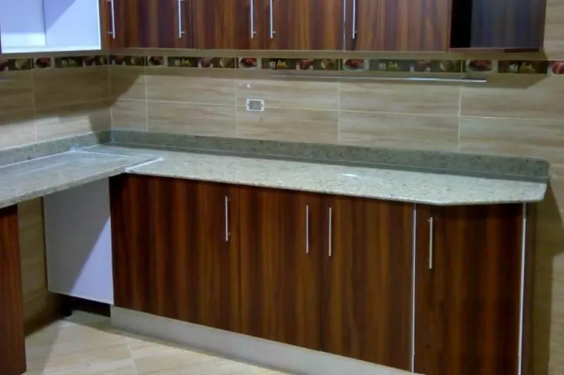 Modern Brown Acrylic Kitchen