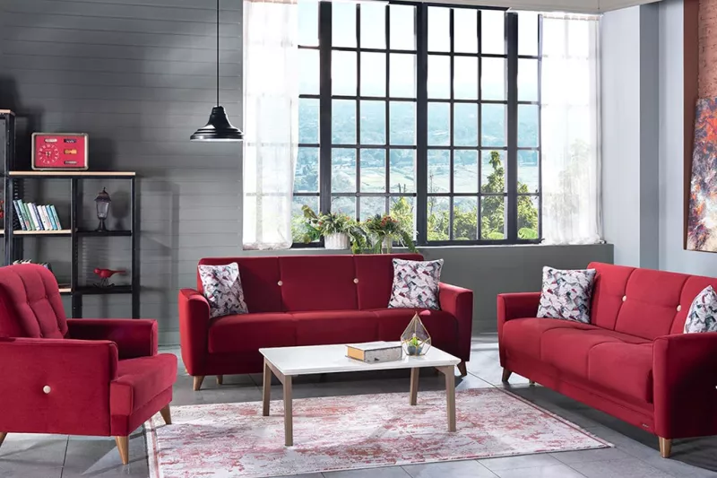 Modern Sofa Set Brown - Gray