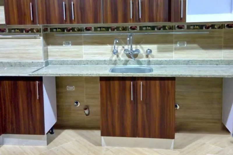 Modern Brown Acrylic Kitchen