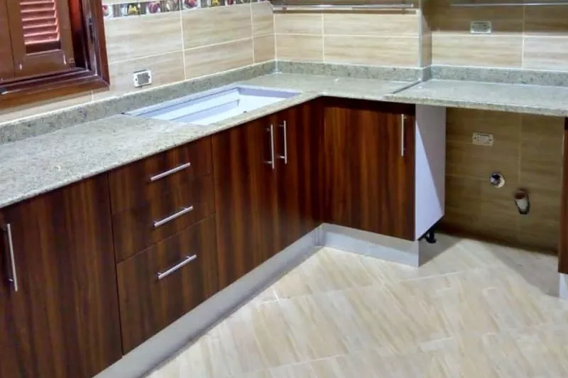 Modern Brown Acrylic Kitchen