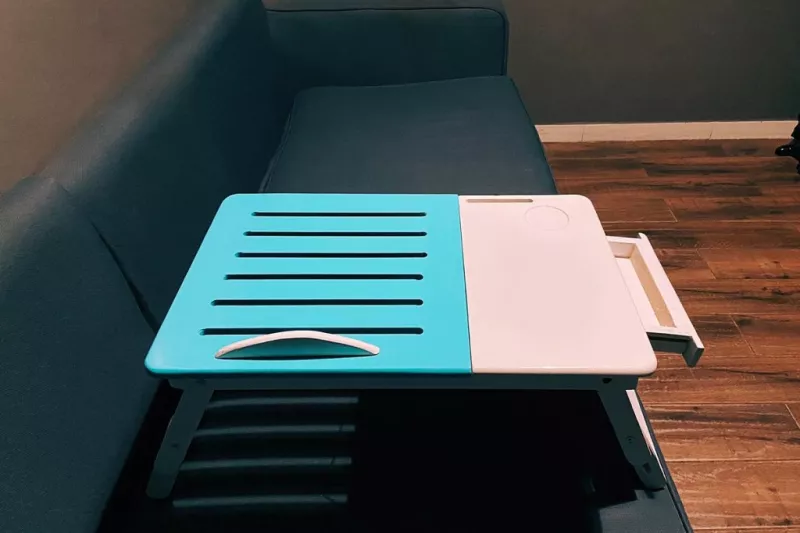 Light Blue Laptop Bed Table